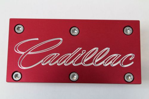 94-96 cadillac fleetwood lt1 billet aluminumthrottle body plate red