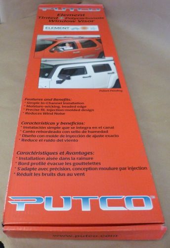 Putco 580138 element tinted window visor for 2009-current dodge ram front only