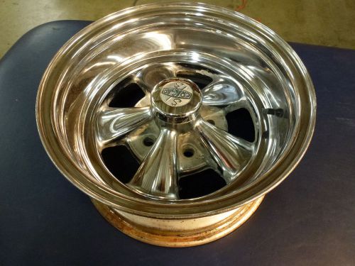 Vintage cragar 08/61 ss series 14x7 chrome wheel (blemished) with s/s center cap