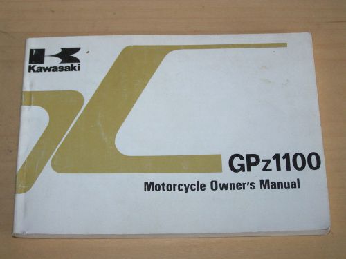 1983 kawasaki gpz1100 owners manual zx1100-a1  99920-1178-01