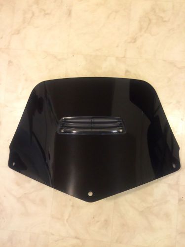 Goldwing f6b windshield, &#039;cee bailey&#039; 13&#034; tall, opaque black w/ center vent