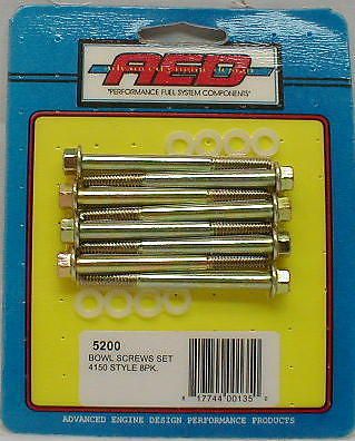 Aed holley carb fuel bowl screw set 4150 style double pump carburetor