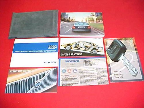 2002 volvo s-80 s80 original owners manual service guide kit book 02 + case oem