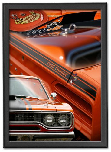 1970 plymouth road runner photo art print poster 13x19 440+6 383 426 hemi mopar