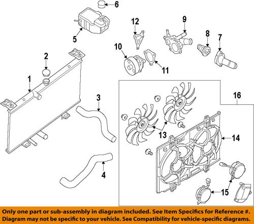 Nissan oem 08-13 rogue radiator-upper hose 21501jg300