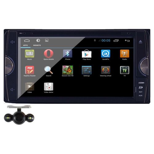 Android 4.4 car dvd player gps navi bt radio+ camera for toyota prado yaris rav4