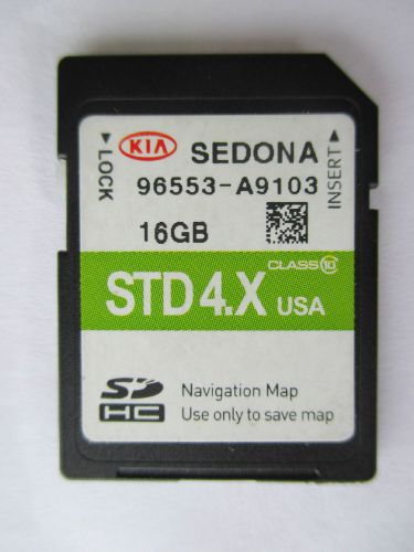 New 15-16 kia sedona navigation sd card map data 16gb 4.x us gps oem 96553-a9103