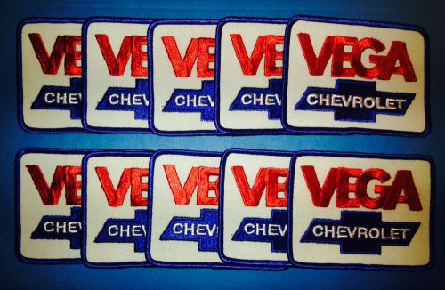 10 lot vintage 1970&#039;s chevy vega chevrolet sew on car club jacket hat patches