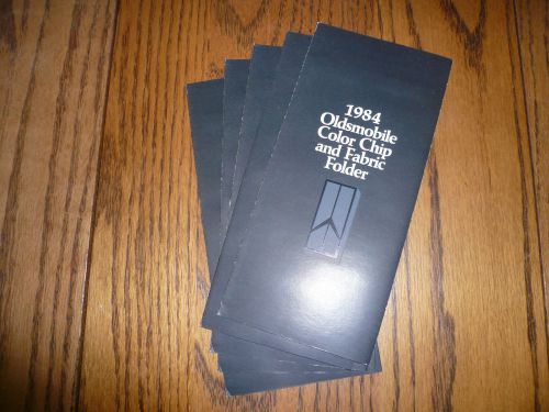 1984 oldsmobile cutlass toronado  color chip &amp; fabric folder 5 for 1 price