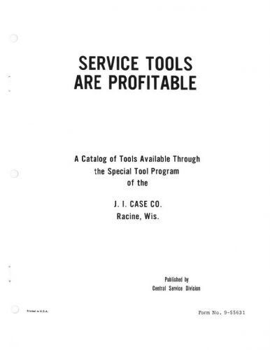 59 ?  j. i. case specialty service tools catalog manual