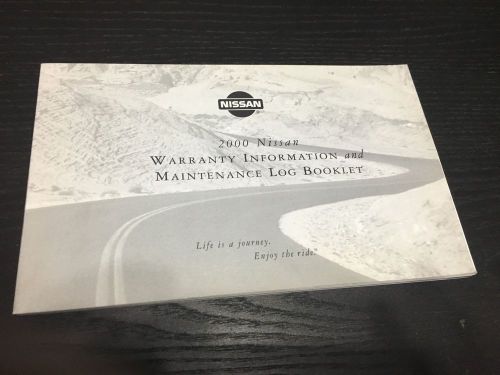 2000 nissan frontier complete set of factory owners manuals, case and key