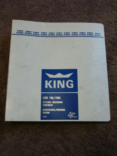 King bendix kdm 700 kdm 700a dme service repair shop manual overhaul install