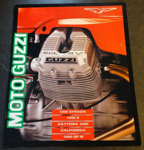 1994 moto guzzi motorcycle  sales brochure 6 pages nice (442)