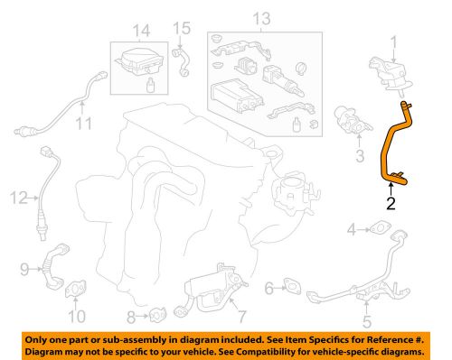 Lexus toyota oem 13-15 es300h 2.5l-l4 emission-vapor hose 2383036100