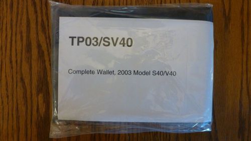 2003 volvo s40 v40 owner&#039;s manual new complete wallet set