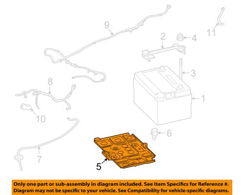 Mitsubishi oem 10-15 lancer 2.0l-l4-battery tray 5379a214