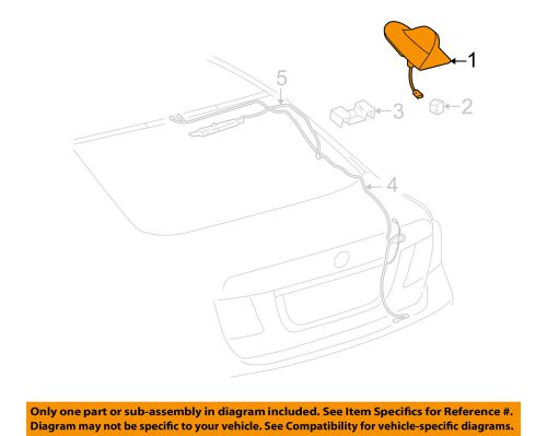 Lexus toyota oem 07-09 ls460-antenna 8676050090d1