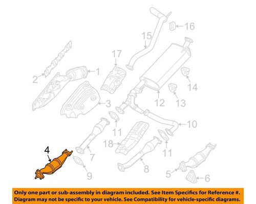 Nissan oem 4.0l-v6-catalytic converter 208a2ea21b pathfinder xterra frontier