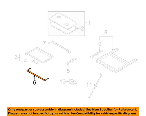 Infiniti nissan oem 14-15 q60-sunroof wind deflector 912801pm1a