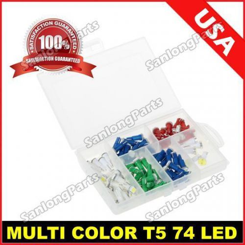 85pcs t5 74 led dashboard speedometer gauge indicator light bulbs kit for mazda