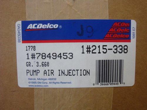 Ac delco 215-338 chevrolet gmc secondary air injection pump 1986