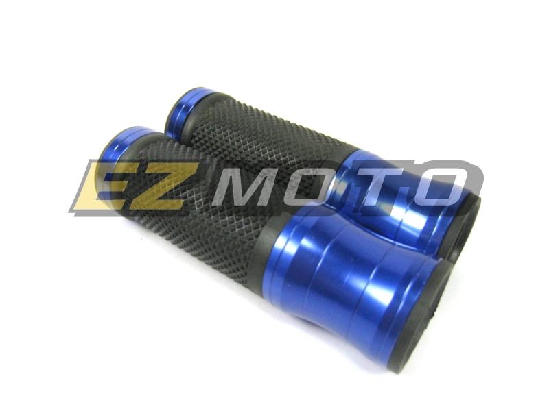 Motorcycle custom gel thick aluminum hand grips 7/8" blue bmw k1200 f800 f650 s