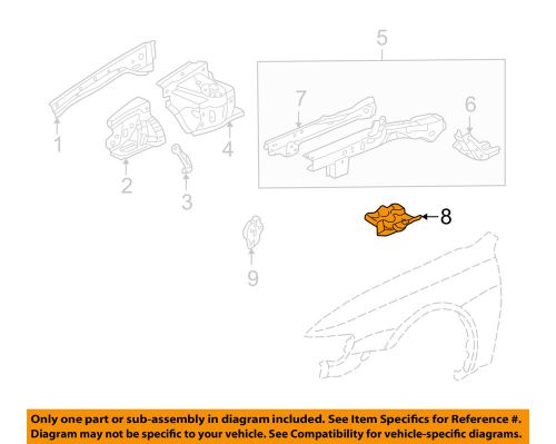 Honda oem 98-02 accord fender-battery tray 60630s84a00zz