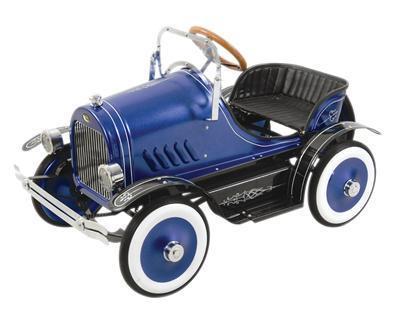 Ghh pedal car roadster steel blue 37.333" length 24" height 22" width ea