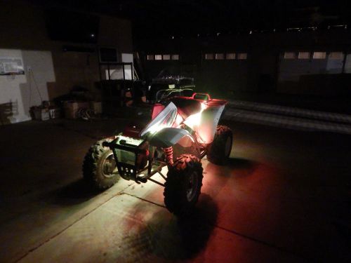 4pcs bright white eagle eye led atv utv quad 4 wheeler under glow lighting