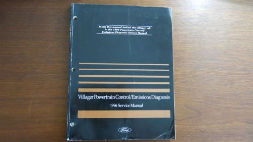 1996 ford mercury villager powertrain control emissions diagnosis service manual