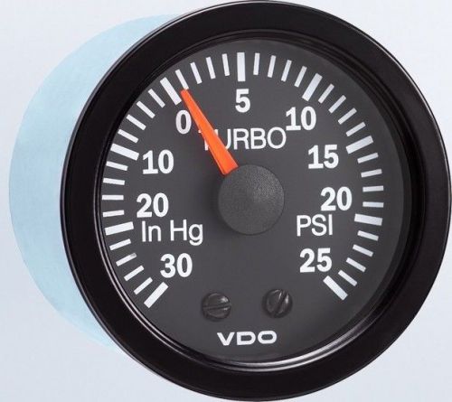 Vdo 150-1212 boost / turbo 30 inhg / 25 psi metric kit - vision black