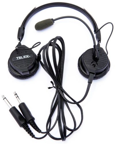 Telex airman 850 lightweight anr headset, 2 plug; excellent condition no reserve