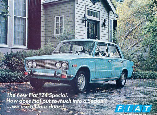 1970 fiat 124 sedan special original sales brochure fact sheet