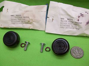 Nos window crank replacement black knobs 69-73 ford