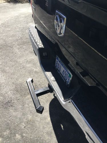 Bumper saving spring step for all standard hitch recivers