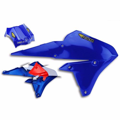 Yamaha powerflow intake shrouds by cycra 14-16 yz450/250f blue dbyacc563476