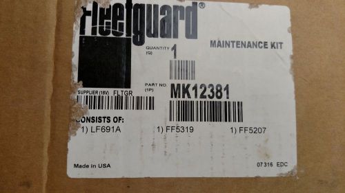 Fleetguard mk12381 maintenance kit lf691a ff5319 ff5207 filters oil fuel