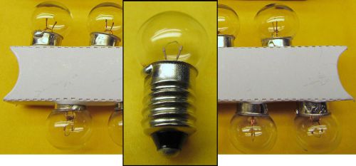 Box of 10 #31 miniature bulb 6.15 volt, e10 screw base, 6.15v lamp 1.85w new