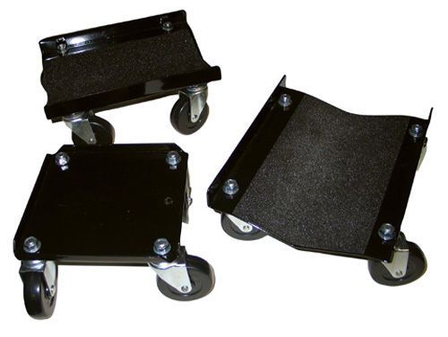 Sled slides set of 3 black