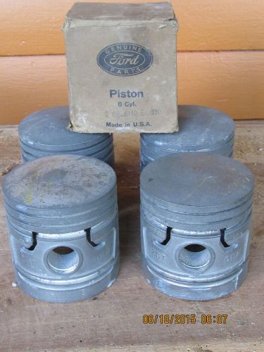 Nos ford flathead 6 cylinder pistons 1940&#039;s 1950&#039;s fomoco o1-6110 0.030 o.s.