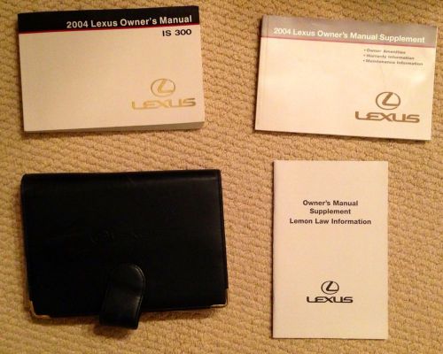 2004 lexus is 300 owner&#039;s manual kit with case used