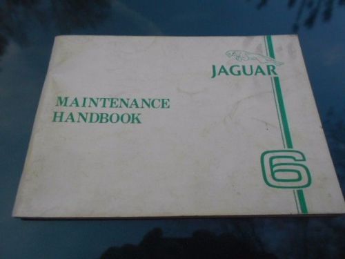 Jaguar xj 6 used original maintenance handbook publication # akm 8104 / 81