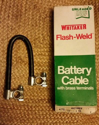 Whitaker battery cable with brass terminals  #476