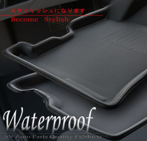 Honda civic 06-11 heavy duty custom rubber floor mats liners water-resistant 4dr