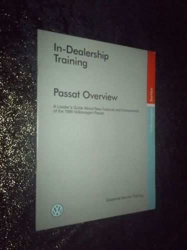 1990 vw in dealership training volkswagen passat overview thin booklet