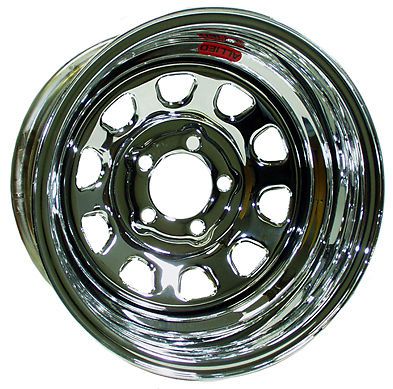 New lightweight 15x8 allied racing wheel,chrome,5 x 4 1/2&#034;,2&#034; bs, 5258012-20