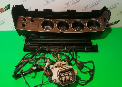 71-74 e-body rallye dash, rallye light bar, rallye harness cuda challenger