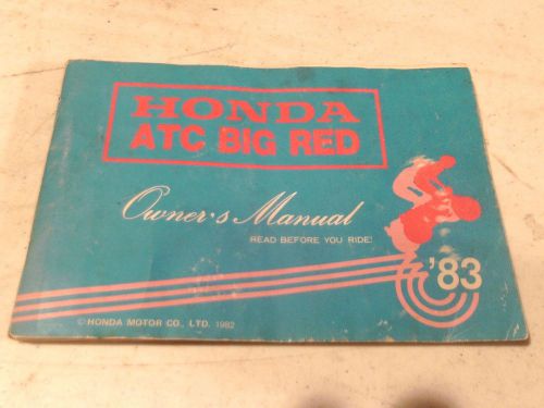 1983 honda atc 200 big red owners manual #1