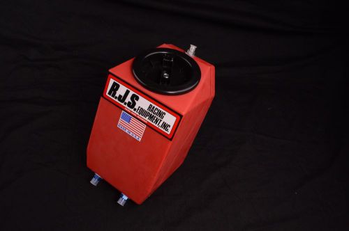 Rjs racing equipment 4 gallon drag upright fuel cell recessed cap 10991b