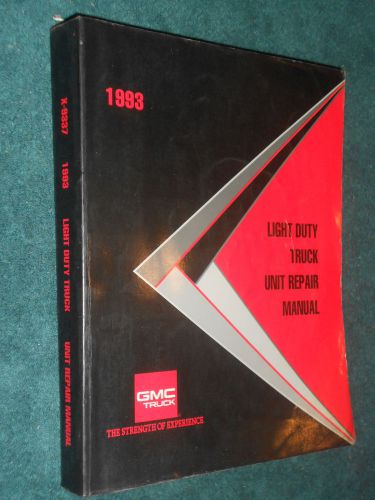 1993 gmc truck unit repair shop manual / shop book / full-size / s-15 / jimmy++